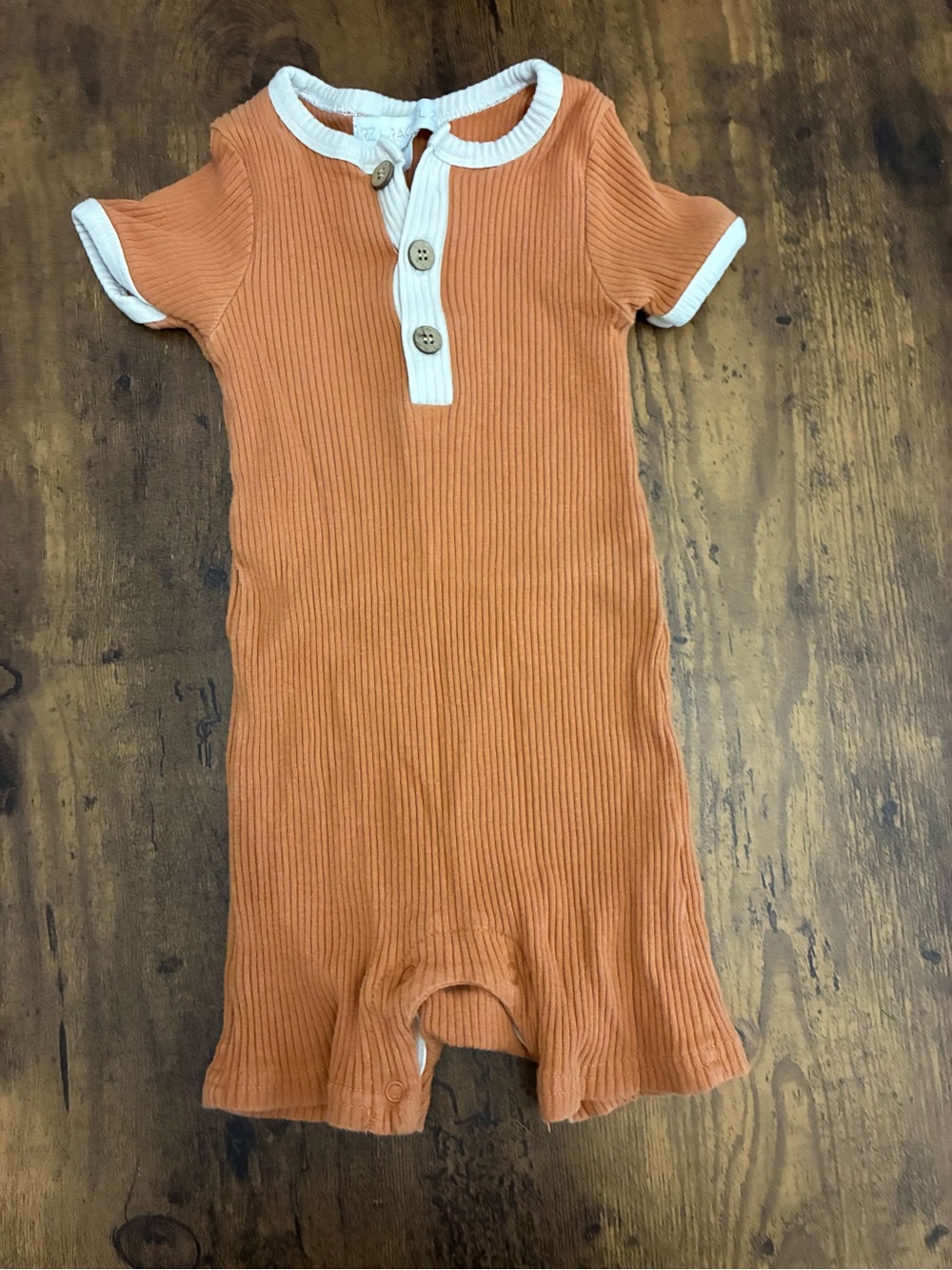 Rachel Zoe Ribbed Short-Sleeve One-Piece Romper